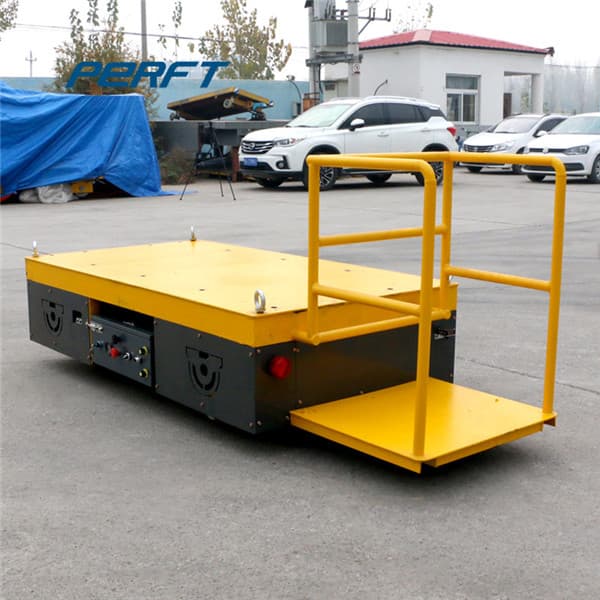 electric flat cart with flat steel deck 90t